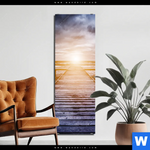 Aluminiumbild Gebürstet Sonnenuntergang Meer Schmal Produktvorschau mit dem Bild Sonnenuntergang & Meer im Format Schmal.