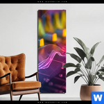 Aluminiumbild Gebürstet Sound Wave Schmal Produktvorschau mit dem Bild Sound Wave im Format Schmal.