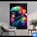 Aluminiumbild Gebürstet Space Monkey Hochformat Produktvorschau mit dem Bild Space Monkey im Format Hochformat.