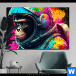 Aluminiumbild Gebürstet Space Monkey Querformat Produktvorschau mit dem Bild Space Monkey im Format Querformat.