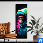 Aluminiumbild Gebürstet Space Monkey Schmal Produktvorschau mit dem Bild Space Monkey im Format Schmal.