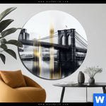 Aluminiumbild Gebürstet Stadt Der Goldenen Traeume Rund Produktvorschau mit dem Bild Stadt der goldenen Träume im Format Rund.