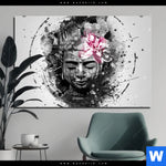 Aluminiumbild Gebürstet Statue Mit Blume Grunge Stil Querformat Produktvorschau mit dem Bild Statue mit Blume - Grunge-Stil im Format Querformat.