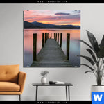 Aluminiumbild Gebürstet Steg In Den Sonnenuntergang Quadrat Produktvorschau mit dem Bild Steg in den Sonnenuntergang im Format Quadrat.