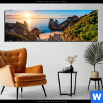 Aluminiumbild Gebürstet Steg Zum Meer Panorama Produktvorschau mit dem Bild Steg zum Meer im Format Panorama.