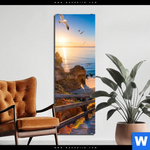 Aluminiumbild Gebürstet Steg Zum Meer Schmal Produktvorschau mit dem Bild Steg zum Meer im Format Schmal.