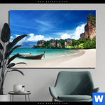 Aluminiumbild Gebürstet Strand In Thailand Querformat Produktvorschau mit dem Bild Strand in Thailand im Format Querformat.