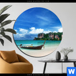 Aluminiumbild Gebürstet Strand In Thailand Rund Produktvorschau mit dem Bild Strand in Thailand im Format Rund.