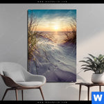 Aluminiumbild Gebürstet Strandlandschaft Mit Gras Hochformat Produktvorschau mit dem Bild Strandlandschaft mit Gras im Format Hochformat.