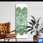 Aluminiumbild Gebürstet Sukkulente No 2 Schmal Produktvorschau mit dem Bild Sukkulente No.2 im Format Schmal.