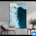 Aluminiumbild Gebürstet Surfer Welle Hochformat Produktvorschau mit dem Bild Surfer Welle im Format Hochformat.