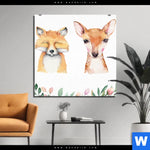 Aluminiumbild Gebürstet Tiere Des Waldes Quadrat Produktvorschau mit dem Bild Tiere des Waldes im Format Quadrat.