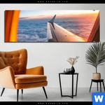 Aluminiumbild Gebürstet Ueber Den Wolken Panorama Produktvorschau mit dem Bild Über den Wolken im Format Panorama.