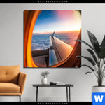 Aluminiumbild Gebürstet Ueber Den Wolken Quadrat Produktvorschau mit dem Bild Über den Wolken im Format Quadrat.