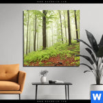 Aluminiumbild Gebürstet Unberuehrte Natur Der Wald Quadrat Produktvorschau mit dem Bild Unberührte Natur - Der Wald im Format Quadrat.
