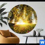 Aluminiumbild Gebürstet Unberuehrte Natur Rund Produktvorschau mit dem Bild Unberührte Natur im Format Rund.