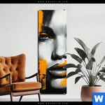 Aluminiumbild Gebürstet Urban Art Gesicht Schmal Produktvorschau mit dem Bild Urban Art Gesicht im Format Schmal.