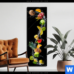 Aluminiumbild Gebürstet Viele Fruechte Schmal Produktvorschau mit dem Bild Viele Früchte im Format Schmal.