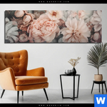 Aluminiumbild Gebürstet Vintage Blueten Im Retro Stil Panorama Produktvorschau mit dem Bild Vintage Blüten im Retro-Stil im Format Panorama.