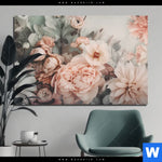 Aluminiumbild Gebürstet Vintage Blueten Im Retro Stil Querformat Produktvorschau mit dem Bild Vintage Blüten im Retro-Stil im Format Querformat.