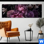 Aluminiumbild Gebürstet Vintage Pfingstrosen Panorama Produktvorschau mit dem Bild Vintage Pfingstrosen im Format Panorama.