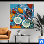 Aluminiumbild Gebürstet Vintage Silberloeffel Mit Gewuerzen Quadrat Produktvorschau mit dem Bild Vintage Silberlöffel mit Gewürzen im Format Quadrat.