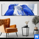 Aluminiumbild Gebürstet Vogelfreunde Panorama Produktvorschau mit dem Bild Vogelfreunde im Format Panorama.