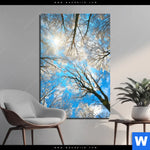 Aluminiumbild Gebürstet Wald Im Winter Hochformat Produktvorschau mit dem Bild Wald im Winter im Format Hochformat.