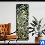 Aluminiumbild Gebürstet Wald Strasse Luftaufnahme Schmal Produktvorschau mit dem Bild Wald & Straße Luftaufnahme im Format Schmal.