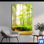 Aluminiumbild Gebürstet Waldpanorama Hochformat Produktvorschau mit dem Bild Waldpanorama im Format Hochformat.