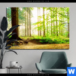 Aluminiumbild Gebürstet Waldpanorama Querformat Produktvorschau mit dem Bild Waldpanorama im Format Querformat.