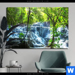 Aluminiumbild Gebürstet Wasserfall In Mexiko Querformat Produktvorschau mit dem Bild Wasserfall in Mexiko im Format Querformat.