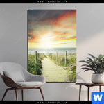 Aluminiumbild Gebürstet Weg Zum Strand Hochformat Produktvorschau mit dem Bild Weg zum Strand im Format Hochformat.