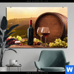 Aluminiumbild Gebürstet Wein Toscana Querformat Produktvorschau mit dem Bild Wein & Toscana im Format Querformat.