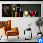 Aluminiumbild Gebürstet Wein Trauben Panorama Produktvorschau mit dem Bild Wein & Trauben im Format Panorama.