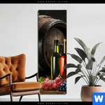 Aluminiumbild Gebürstet Wein Trauben Schmal Produktvorschau mit dem Bild Wein & Trauben im Format Schmal.