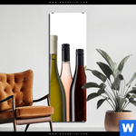Aluminiumbild Gebürstet Weinflaschen Schmal Produktvorschau mit dem Bild Weinflaschen im Format Schmal.