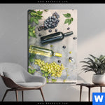 Aluminiumbild Gebürstet Weingenuss Hochformat Produktvorschau mit dem Bild Weingenuss im Format Hochformat.