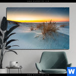 Aluminiumbild Gebürstet Weisse Duenen Querformat Produktvorschau mit dem Bild Weiße Dünen im Format Querformat.