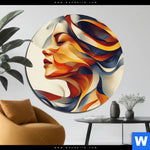 Aluminiumbild Gebürstet Wellen Der Emotionen Rund Produktvorschau mit dem Bild Wellen der Emotionen im Format Rund.