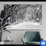 Aluminiumbild Gebürstet Wintermorgen Im Central Park Querformat Produktvorschau mit dem Bild Wintermorgen im Central Park im Format Querformat.