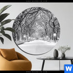 Aluminiumbild Gebürstet Wintermorgen Im Central Park Rund Produktvorschau mit dem Bild Wintermorgen im Central Park im Format Rund.