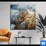Aluminiumbild Gebürstet Wolf Wald No 2 Quadrat Produktvorschau mit dem Bild Wolf & Wald No.2 im Format Quadrat.