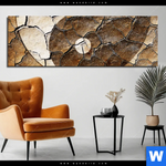 Aluminiumbild Gebürstet Yin Yang Auf Rissiger Erde Panorama Produktvorschau mit dem Bild Yin Yang auf rissiger Erde im Format Panorama.