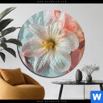 Aluminiumbild Gebürstet Zarte Bluetenpracht Rund Produktvorschau mit dem Bild Zarte Blütenpracht im Format Rund.