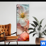 Aluminiumbild Gebürstet Zarte Bluetenpracht Schmal Produktvorschau mit dem Bild Zarte Blütenpracht im Format Schmal.