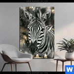 Aluminiumbild Gebürstet Zebra Eleganz In Streifen Hochformat Produktvorschau mit dem Bild Zebra - Eleganz in Streifen im Format Hochformat.