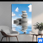 Aluminiumbild Gebürstet Zen Spa Steine Hochformat Produktvorschau mit dem Bild Zen Spa Steine im Format Hochformat.