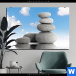 Aluminiumbild Gebürstet Zen Spa Steine Querformat Produktvorschau mit dem Bild Zen Spa Steine im Format Querformat.