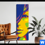 Bild Edelstahloptik Abstrakte Frau No 1 Schmal Produktvorschau mit dem Bild Abstrakte Frau No.1 im Format Schmal.